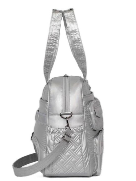 Lug Puddle Jumper LE Convertible Tote Bag Metallic Silver main image 7